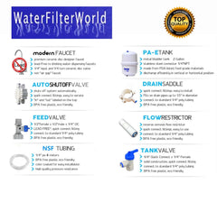 Compact Reverse Osmosis HIGH ALKALINE PH 9.5 - Generates Activated Hydrogen (H2)